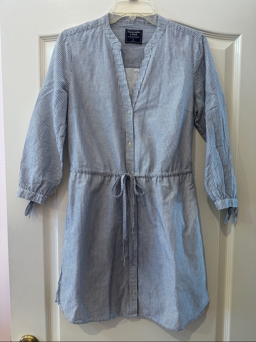Abercrombie & Fitch Navy and White Striped Dress